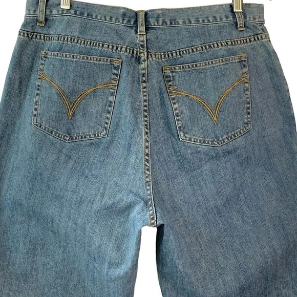 Venezia Denim Straight Leg High Waist Light Washed Mom Blue Jeans Plus Size 18 - Picture 8 of 15